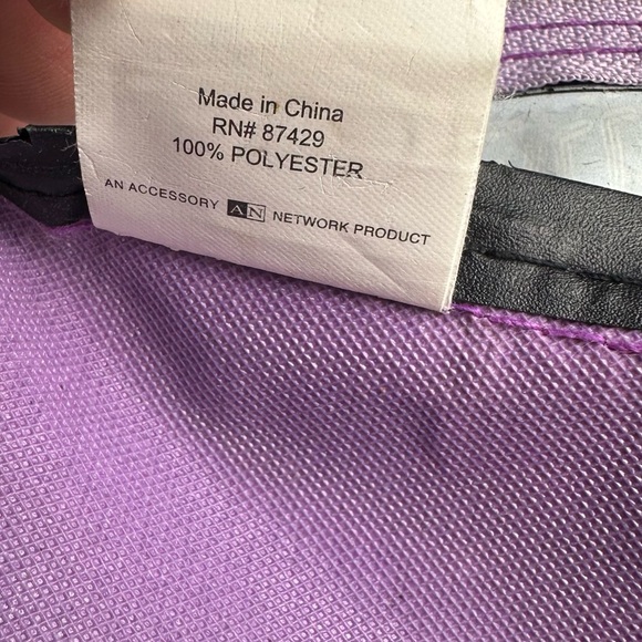 Vintage Lisa Frank Glamour City Girl & Poodles Canvas Vinyl Purple Backpack Y2K - Picture 11 of 16